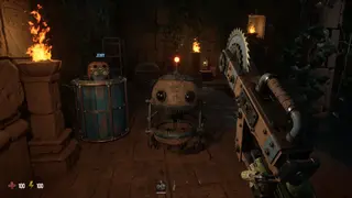 GRAIN ROT gameplay scene in an underground wasteland