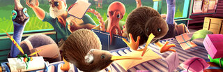 KeyWe official artwork featuring two kiwi birds