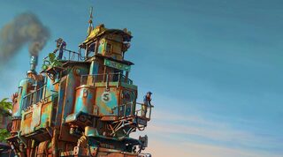 Railborn survival game train artwork