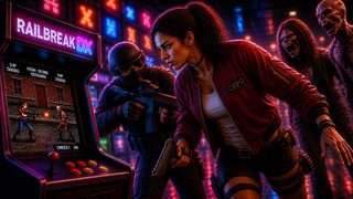 Railbreak DX official on-rails horror shooter artwork