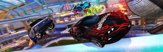 Rocket League car football artwork