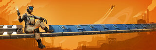 Satisfactory industrial factory-building artwork