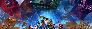 Serious Sam Shatterverse shooting game artwork