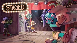 Staged theater game artwork