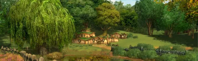 The Lord of the Rings Online landscape in the Shire