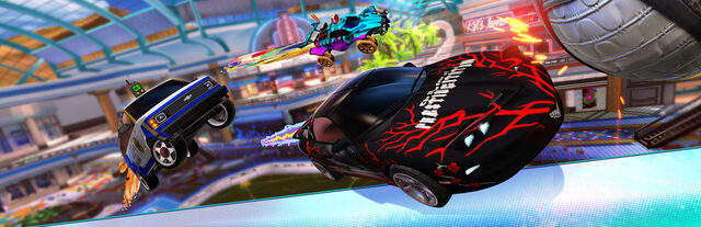 Rocket League car football artwork