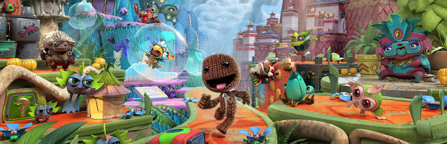 Sackboy A Big Adventure platforming artwork