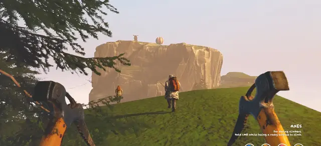 Sunset Summit multiplayer climbing gameplay on floating islands